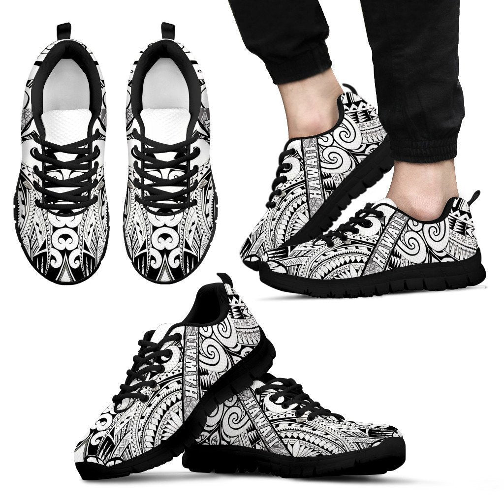 Hawaii Polynesian Sneakers 06 - AH - J9-SNEAKERS-Alohawaii-Men's Sneakers-US5 (EU38)-Black-Vibe Cosy™