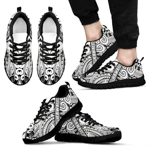 Hawaii Polynesian Sneakers 06 - AH - J9-SNEAKERS-Alohawaii-Men's Sneakers-US5 (EU38)-Black-Vibe Cosy™