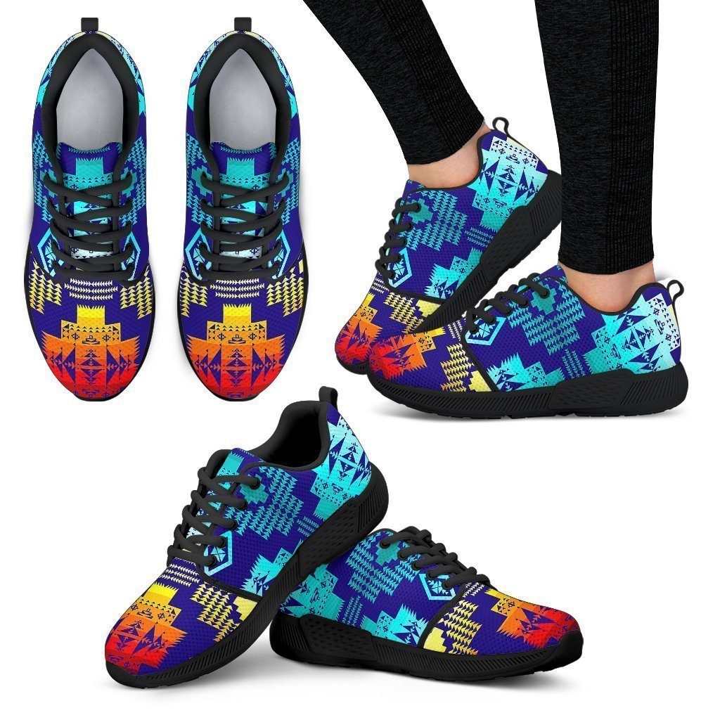 Blue Shades Sopo Women's Athletic Sneakers-6teenth World™-Women's Athletic Sneakers-US5 (EU35)-Vibe Cosy™
