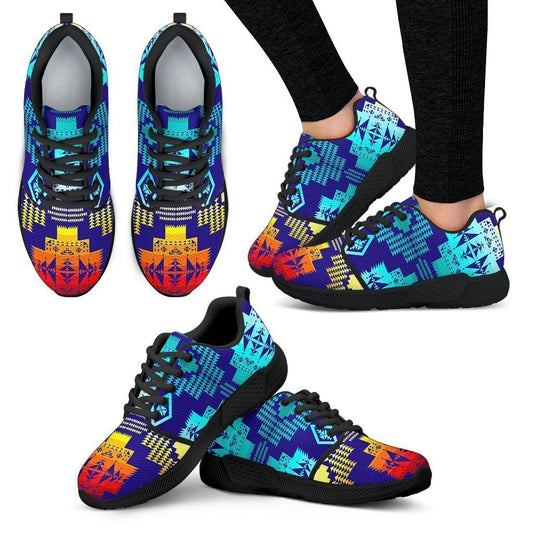 Blue Shades Sopo Women's Athletic Sneakers-6teenth World™-Women's Athletic Sneakers-US5 (EU35)-Vibe Cosy™