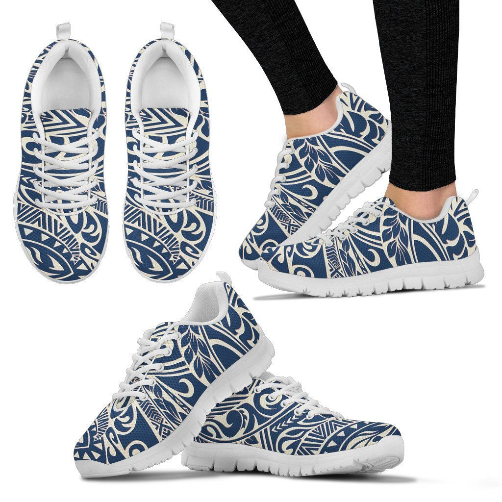 Poly Tribal Sneakers 06 - AH - J9-SNEAKERS-Alohawaii-WoMen's Sneakers-US5 (EU35)-White-Vibe Cosy™