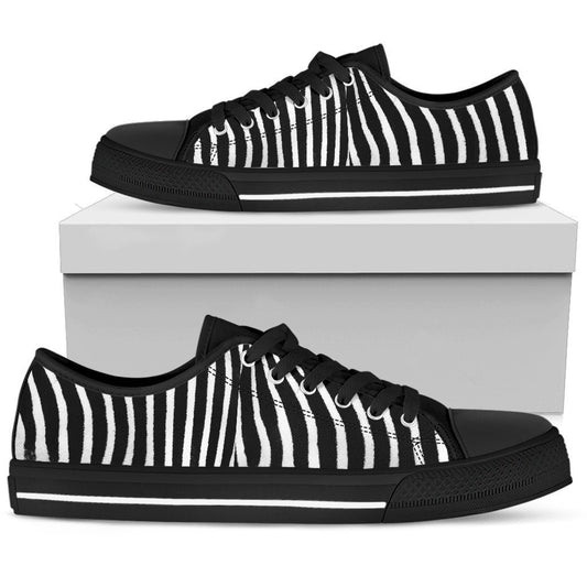 Zebra Print Men's Low Top-6teenth World™-Men's Low Top Shoe-US5 (EU38)-Vibe Cosy™