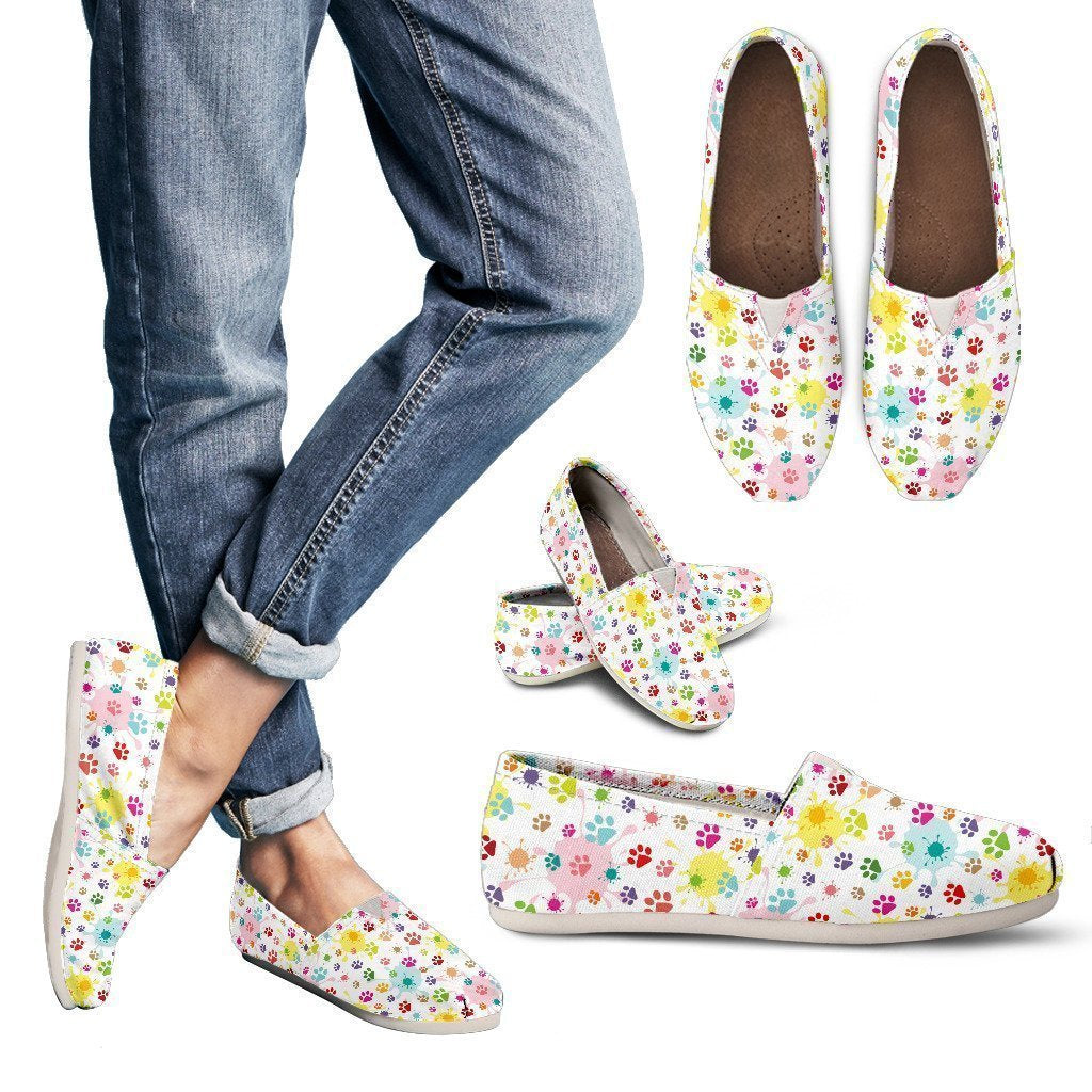 Watercolor Cat Women's Casual Shoes-6teenth World™-Women's Casual Shoes-US6 (EU36)-Vibe Cosy™