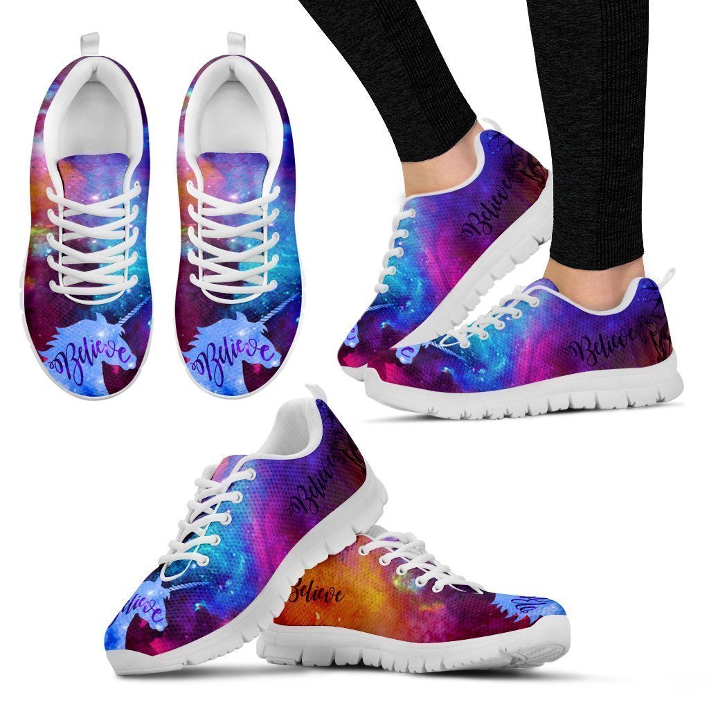 Believe Unicorns Exist Women's Sneakers-6teenth World™-Women's Sneakers-US5 (EU35)-Vibe Cosy™