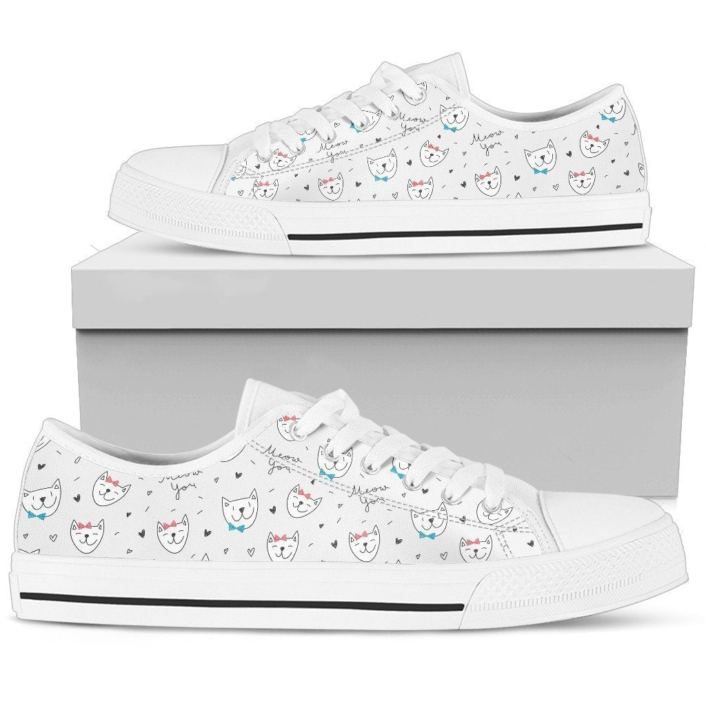 Cat Women Low Top Shoes-6teenth World™-Women's Low Top Shoe-US5.5 (EU36)-Vibe Cosy™