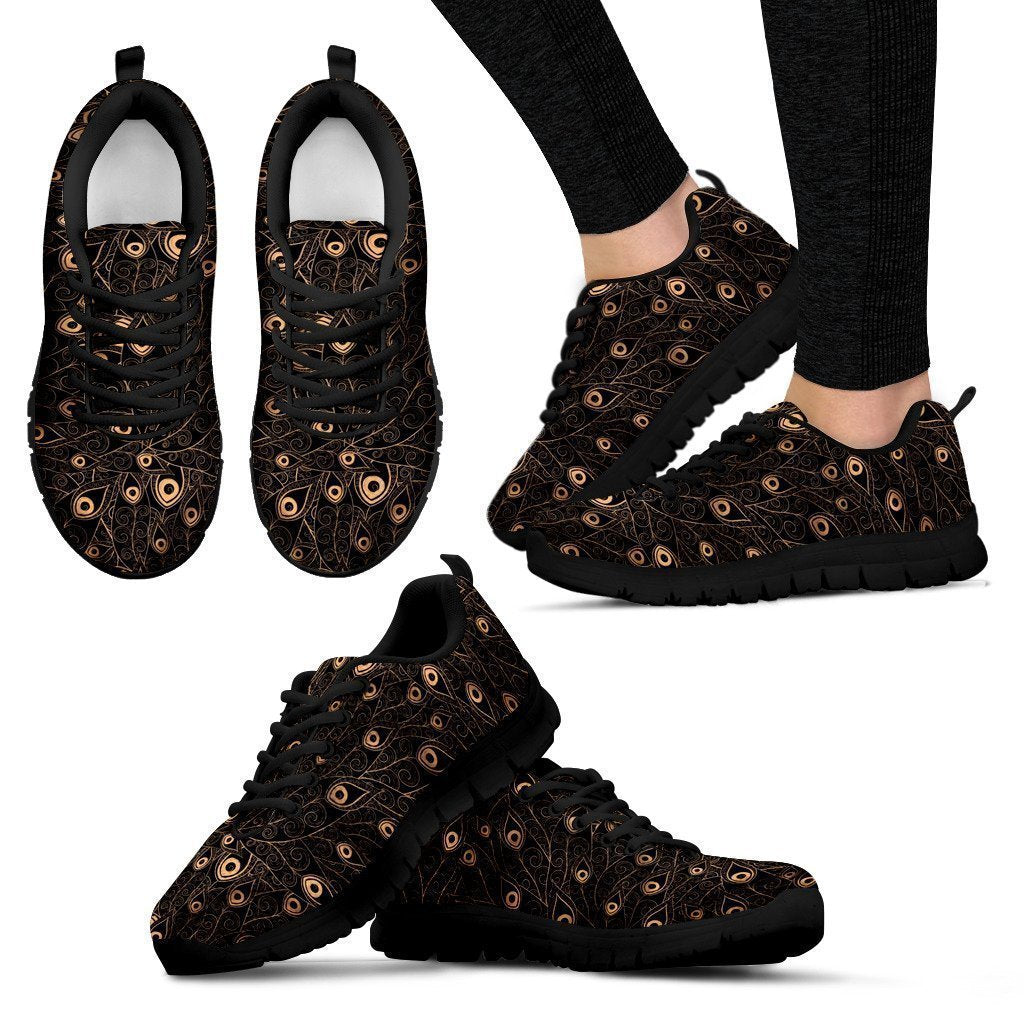 Goldish pattern Women's Sneakers-6teenth World™-Women's Sneakers-US5 (EU35)-Vibe Cosy™