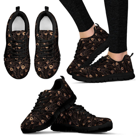 Goldish pattern Women's Sneakers-6teenth World™-Women's Sneakers-US5 (EU35)-Vibe Cosy™