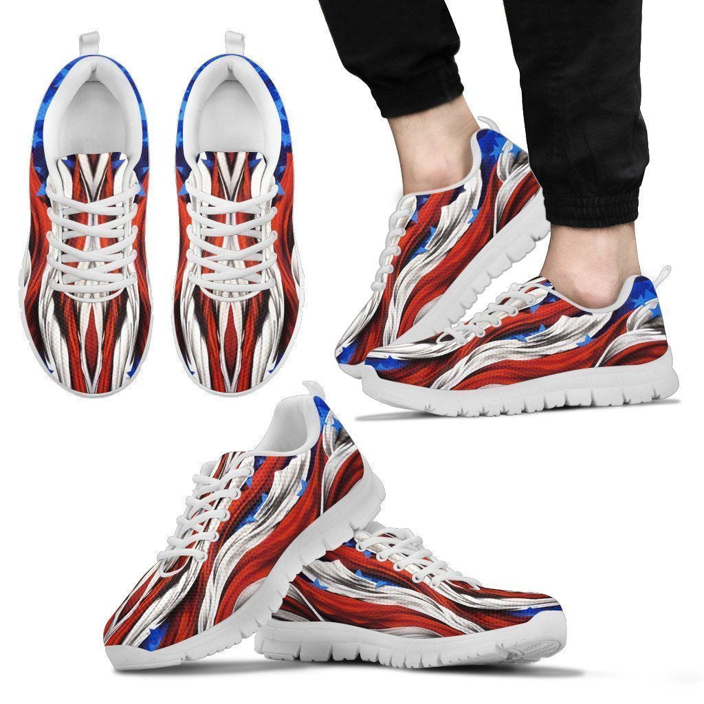 America Flag Men's Sneakers-6teenth World™-Men's Sneakers-US5 (EU38)-Vibe Cosy™
