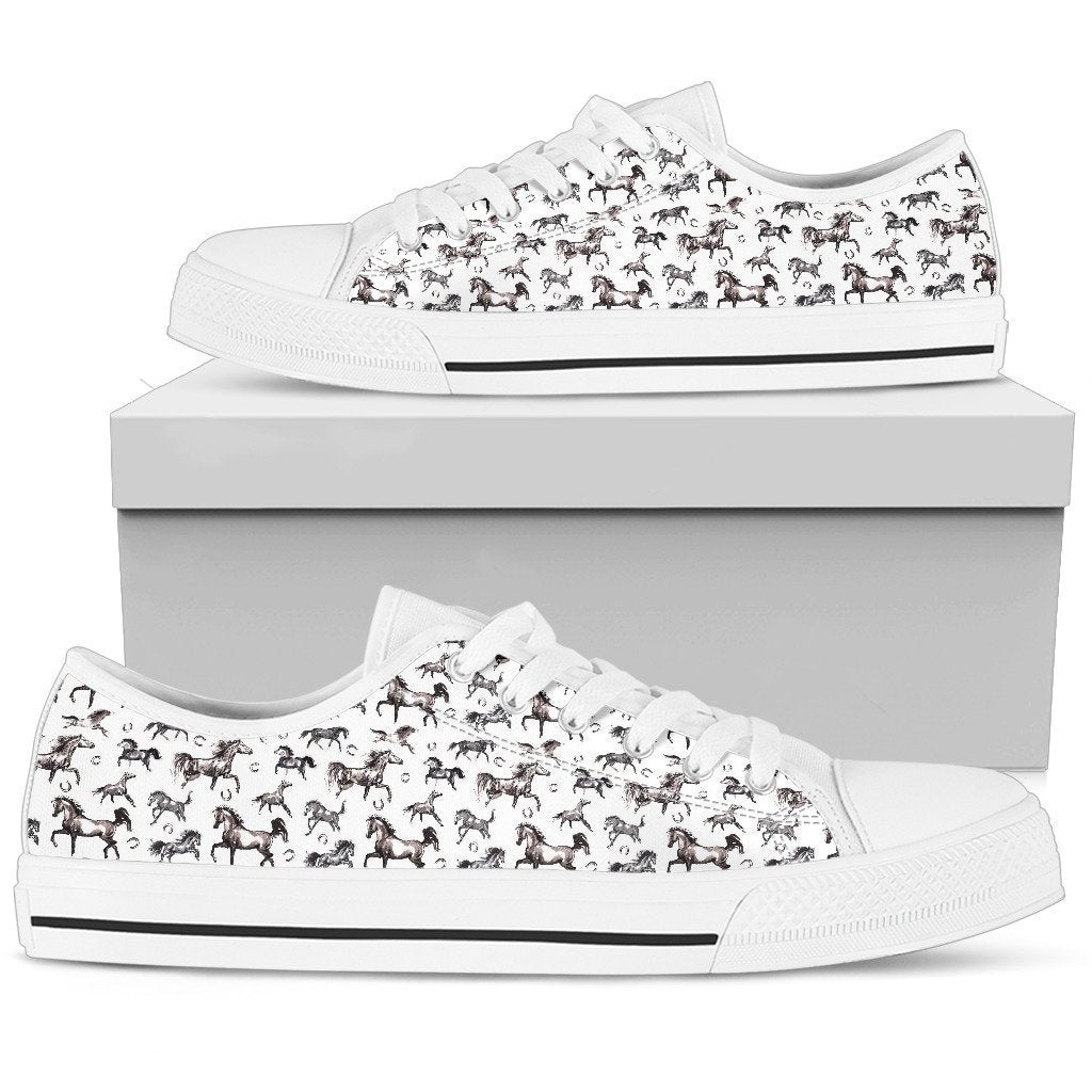 Horse Women's Low Top Shoe-6teenth World™-Women's Low Top Shoe-US5.5 (EU36)-Vibe Cosy™