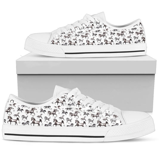 Horse Women's Low Top Shoe-6teenth World™-Women's Low Top Shoe-US5.5 (EU36)-Vibe Cosy™