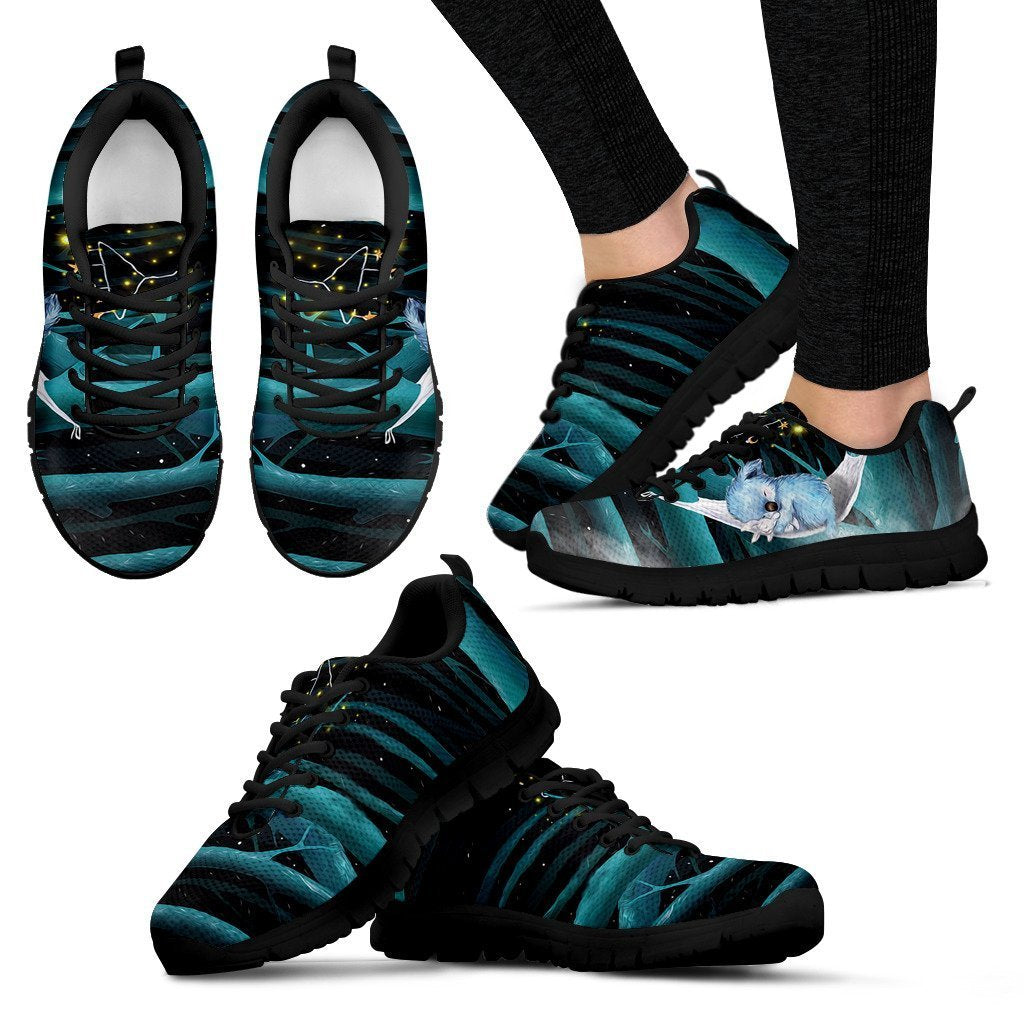 Australia Koala Sleeping In The Forest Sneaker th9-SNEAKERS-HP Arts-Women's Sneakers - Black - 2-US5 (EU35)-Vibe Cosy™