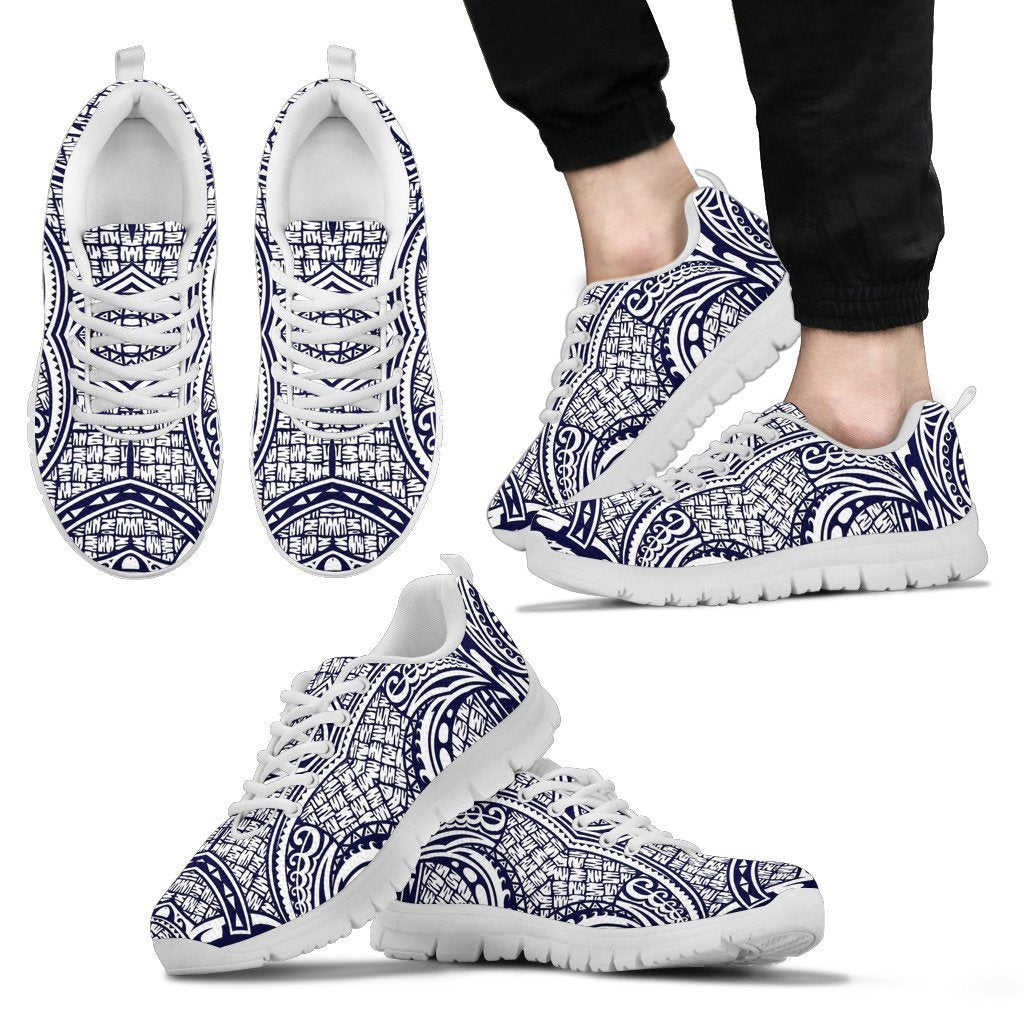 Poly Tribal Sneakers 01 - AH - J9-SNEAKERS-Alohawaii-Men's Sneakers-US5 (EU38)-White-Vibe Cosy™