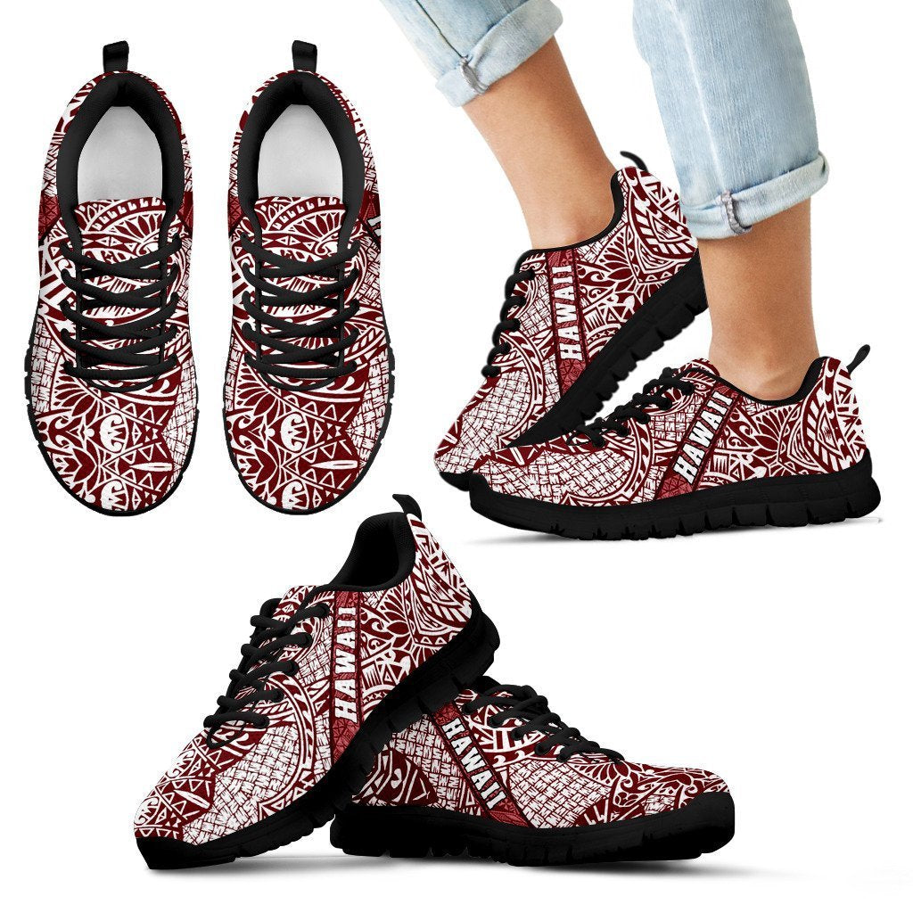 Hawaii Polynesian Sneakers 02 - AH - J9-SNEAKERS-Alohawaii-Kid's Sneakers-11 CHILD (EU28)-Black-Vibe Cosy™