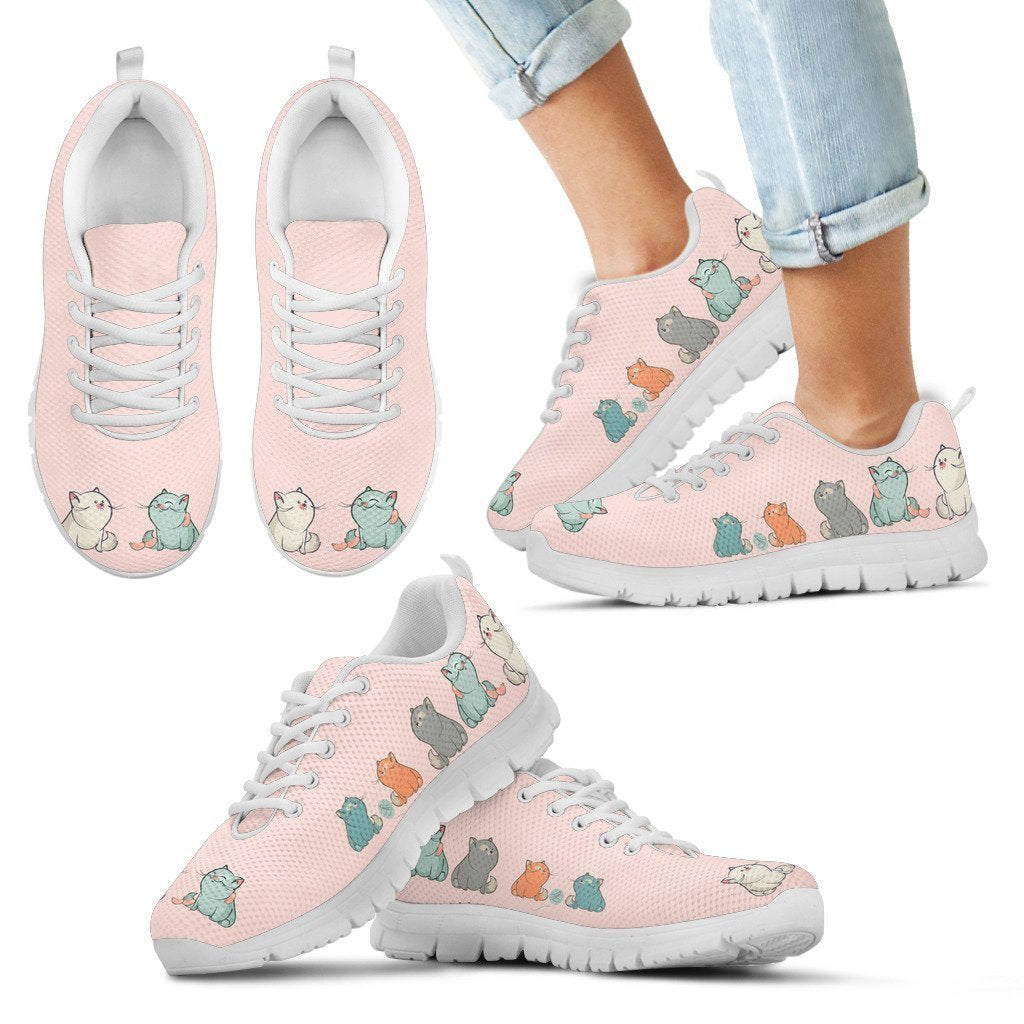 Cute cats Kid's Sneakers-6teenth World™-Kid's Sneakers-11 CHILD (EU28)-Vibe Cosy™