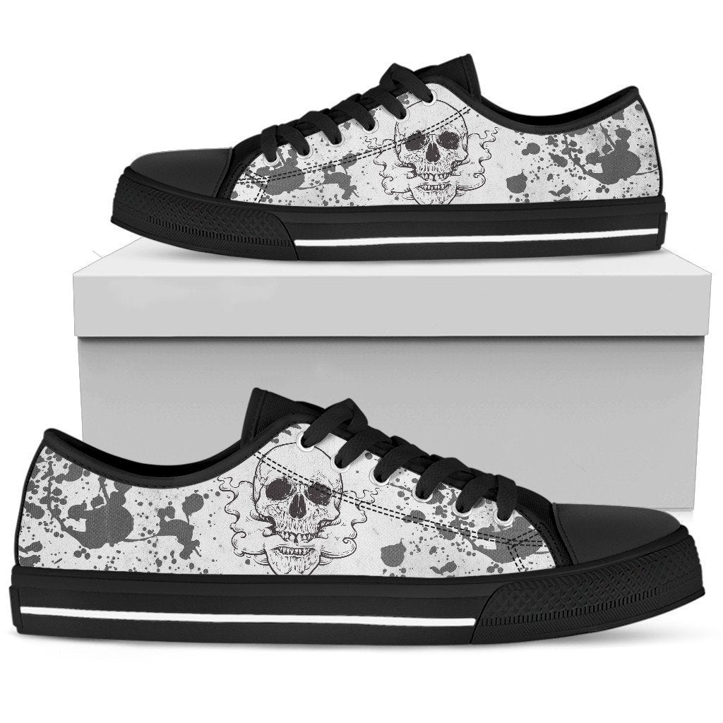 Skull Smoking-shoes-6teenth Outlet-Mens Low Top - Black - Skull Smoking-US5 (EU38)-Vibe Cosy™
