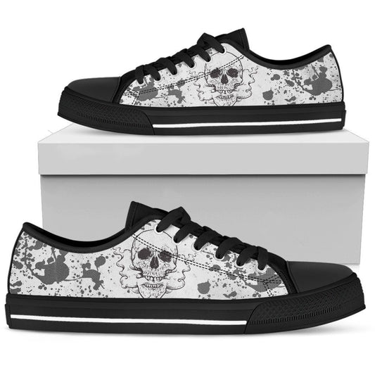 Skull Smoking-shoes-6teenth Outlet-Mens Low Top - Black - Skull Smoking-US5 (EU38)-Vibe Cosy™