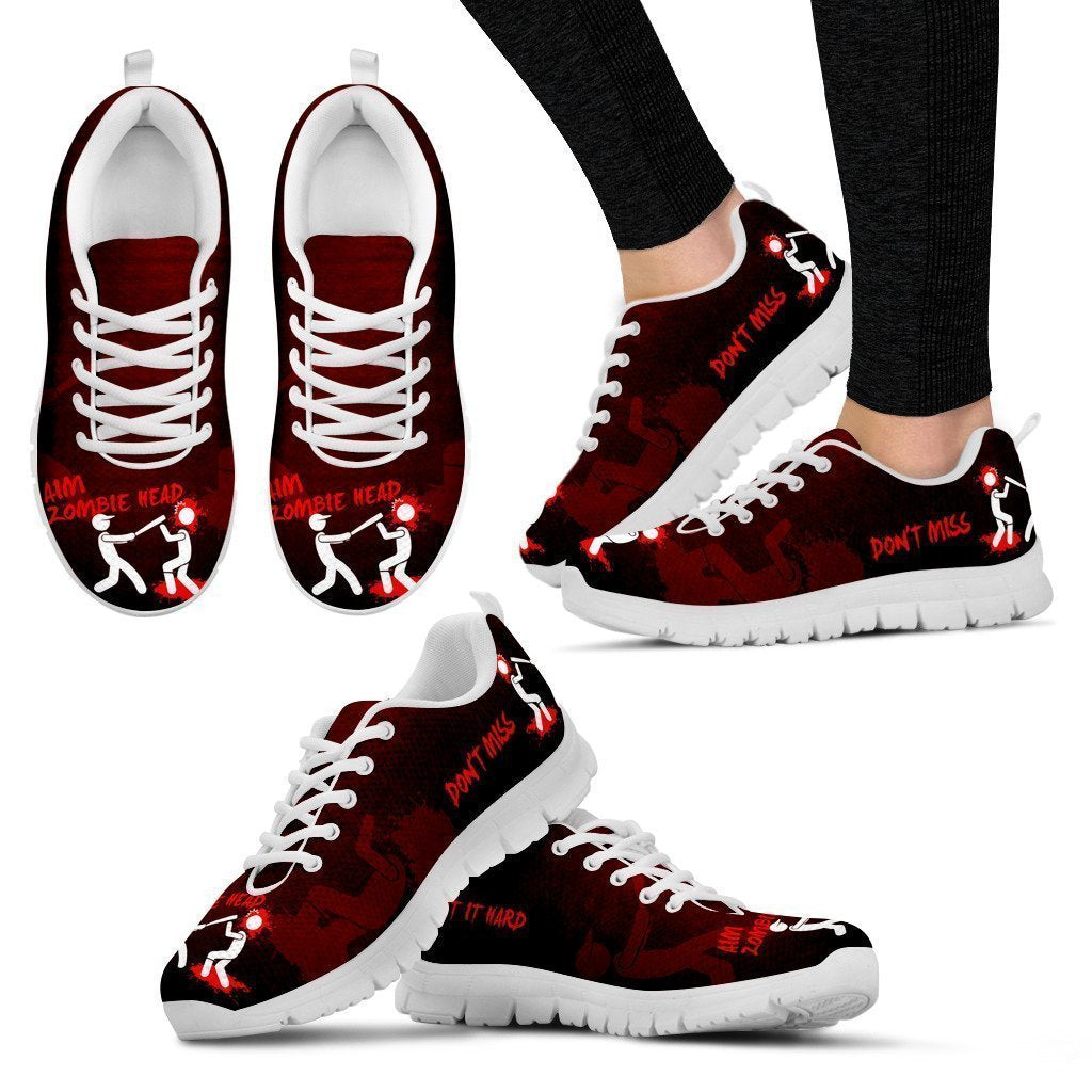 Aim Zombie Head Women's Sneakers-6teenth World™-Women's Sneakers-US5 (EU35)-Vibe Cosy™