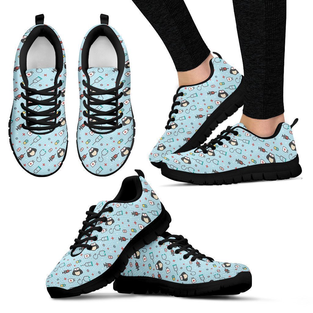 Nurse shoes-Shoes-6teenth Outlet-Women's Sneakers - Black - Nurse Shoes-US5 (EU35)-Vibe Cosy™