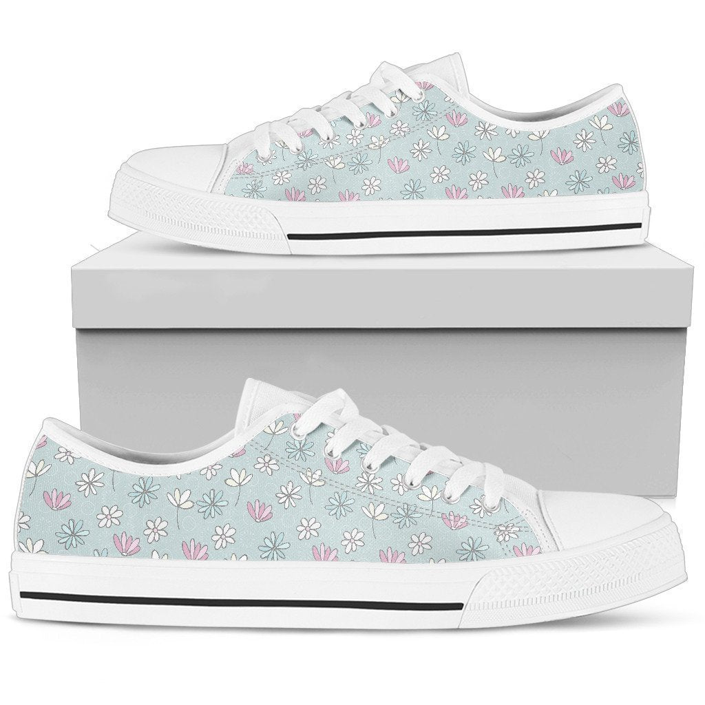 Cute Flowers Women's Low Top Shoe-6teenth World™-Women's Low Top Shoe-US5.5 (EU36)-Vibe Cosy™