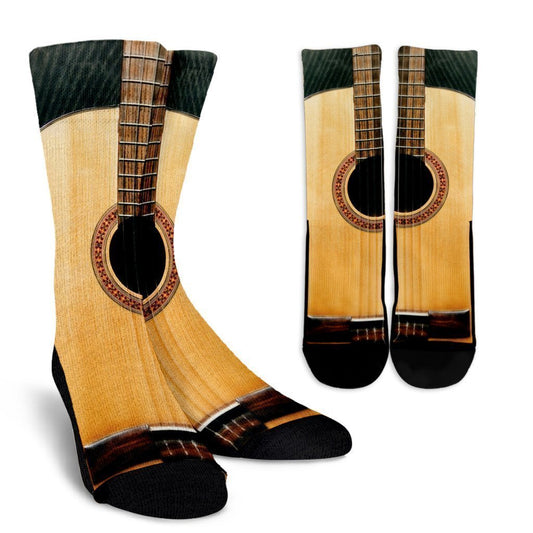 Guitar socks-socks-6teenth Outlet-Crew Socks - White - Ghitar socks-Small/Medium-Vibe Cosy™