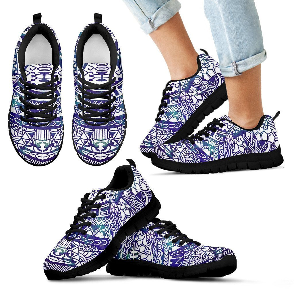 Poly Tribal Sneakers 08 - AH - J9-SNEAKERS-Alohawaii-Kid's Sneakers-11 CHILD (EU28)-White-Vibe Cosy™