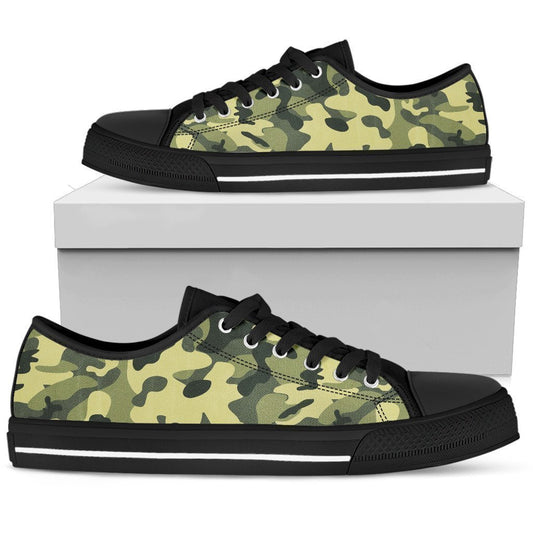 Camo Shoes-6teenth Outlet-Mens Low Top - Black - Camo-US5 (EU38)-Vibe Cosy™