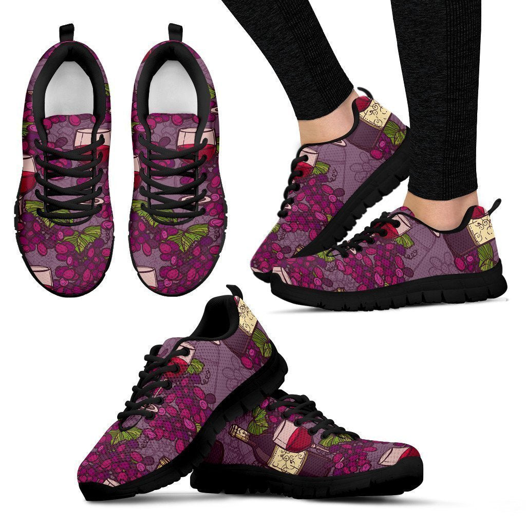 Wine Shoes-Shoes-6teenth Outlet-Women's Sneakers - Black - Wine Shoes-US5 (EU35)-Vibe Cosy™