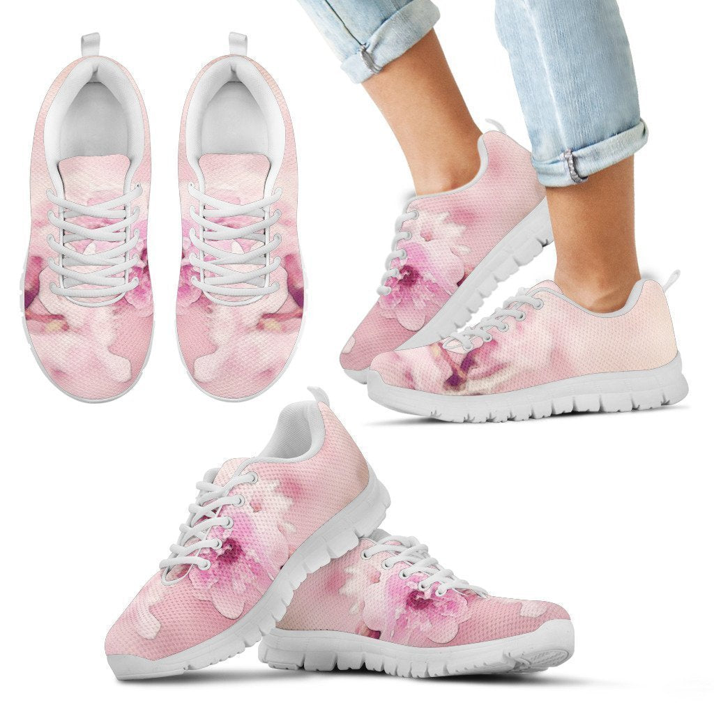 Kid's Sneakers Cherry Blossoms (White Soles)-6teenth World™-Kid's Sneakers-11 CHILD (EU28)-Vibe Cosy™
