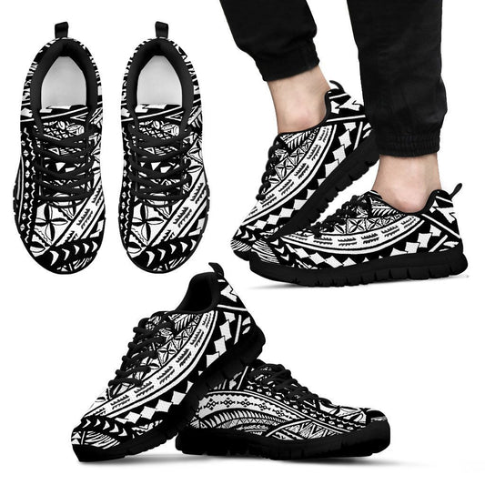 Hawaii Poly Sneakers - Black & White Version - AH-SNEAKERS-Alohawaii-Men's Sneakers - Black-US5 (EU38)-Black & White-Vibe Cosy™