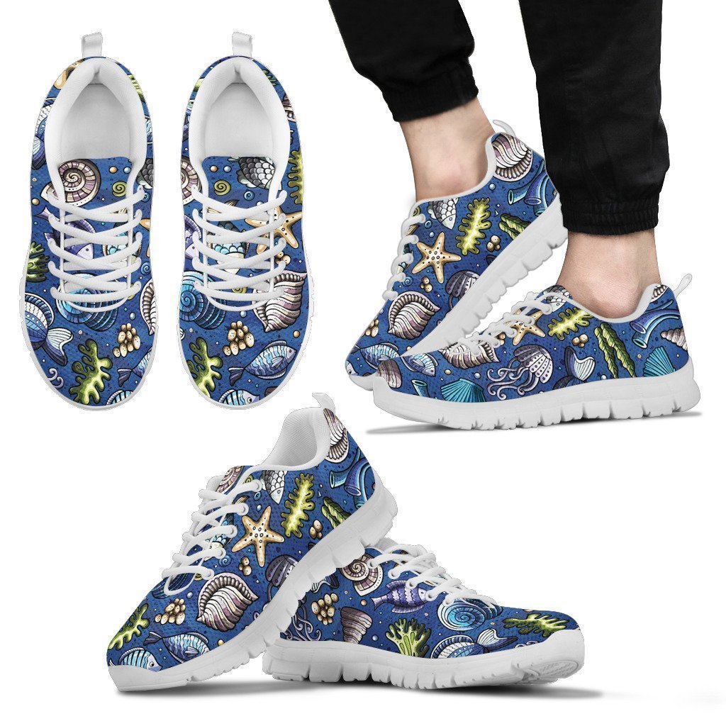 Starfish Men's White Sole sneakers-6teenth World™-Men's Sneakers-US5 (EU38)-Vibe Cosy™