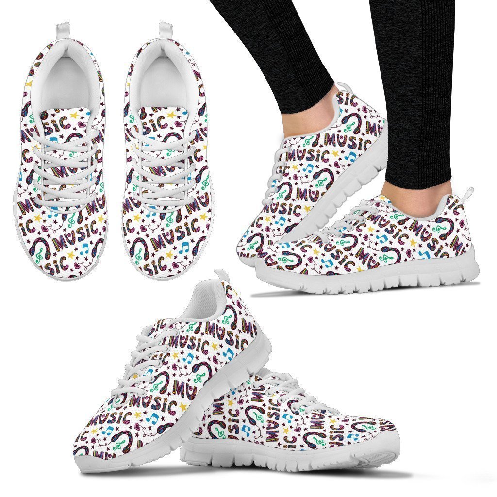 Music is my life Womens Sneakers-6teenth World™-Women's Sneakers-US5 (EU35)-Vibe Cosy™