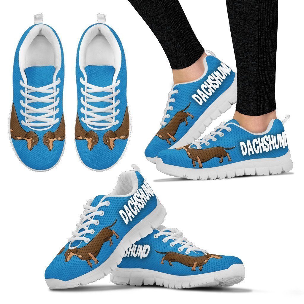 Sneakers For Dachshund Lover Women's Sneakers-6teenth World™-Women's Sneakers-US5 (EU35)-Vibe Cosy™