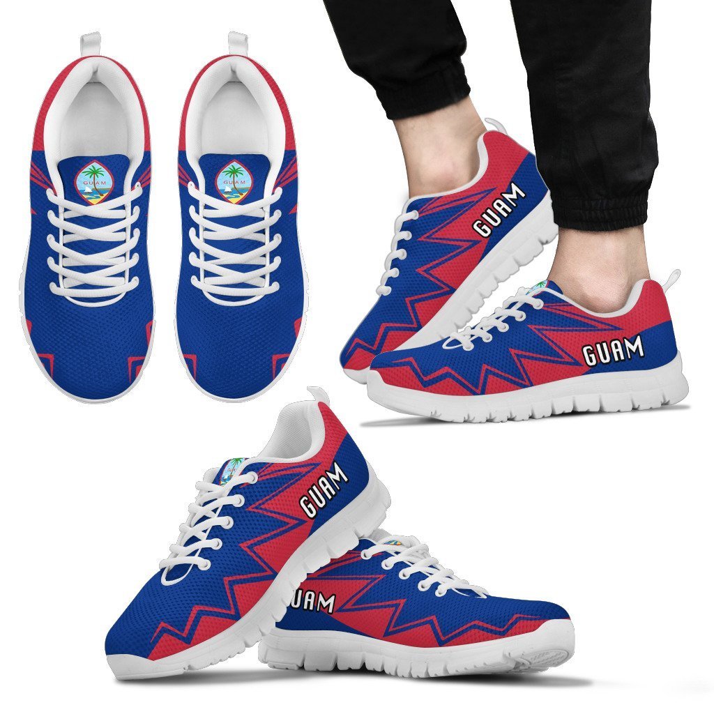 Guam Sneakers - Thunder Style - BN04-SNEAKERS-Polynesian Print-Men-US5 (EU38)-White-Vibe Cosy™