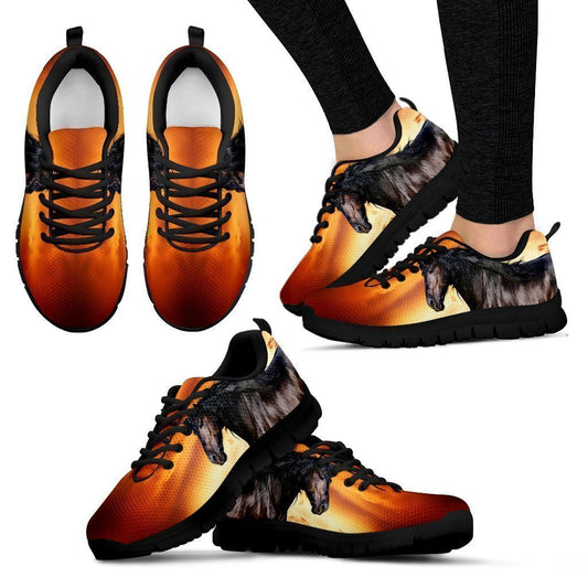 Horse Black Women's Sneakers-6teenth World™-Women's Sneakers-US5 (EU35)-Vibe Cosy™