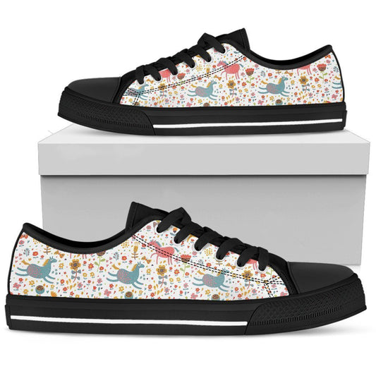 Multi-Color Women's Low Top Shoe-6teenth World™-Women's Low Top Shoe-US5.5 (EU36)-Vibe Cosy™