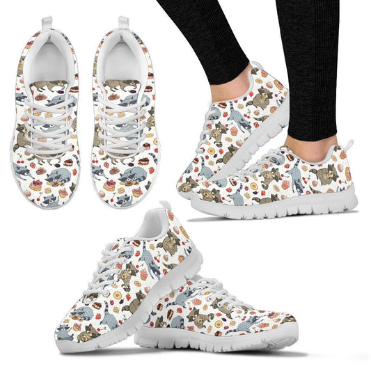 Raccoon Women's Sneakers-6teenth World™-Women's Sneakers-US5 (EU35)-Vibe Cosy™