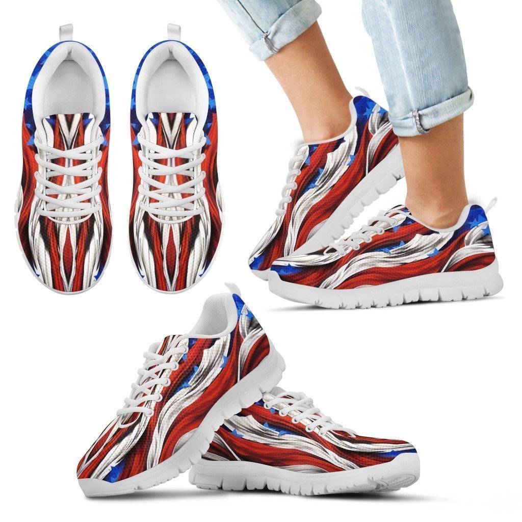 America Flag Kid's Sneakers-6teenth World™-Kid's Sneakers-11 CHILD (EU28)-Vibe Cosy™