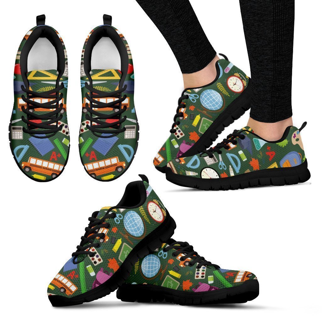 Teacher Pattern Women's Sneakers-6teenth World™-Women's Sneakers-US5 (EU35)-Vibe Cosy™