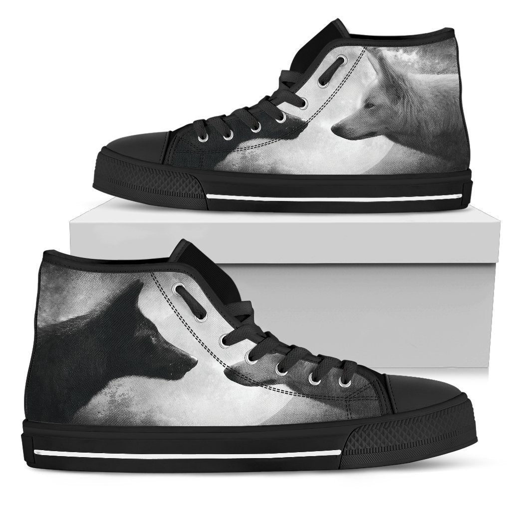Wolf Shoes-Shoes-6teenth Outlet-Mens High Top - Black - Wolf Shoes-US5 (EU38)-Vibe Cosy™