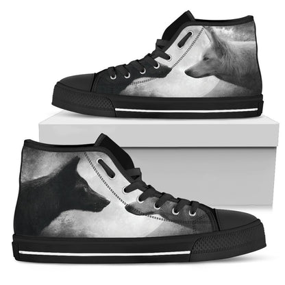 Wolf Shoes-Shoes-6teenth Outlet-Mens High Top - Black - Wolf Shoes-US5 (EU38)-Vibe Cosy™