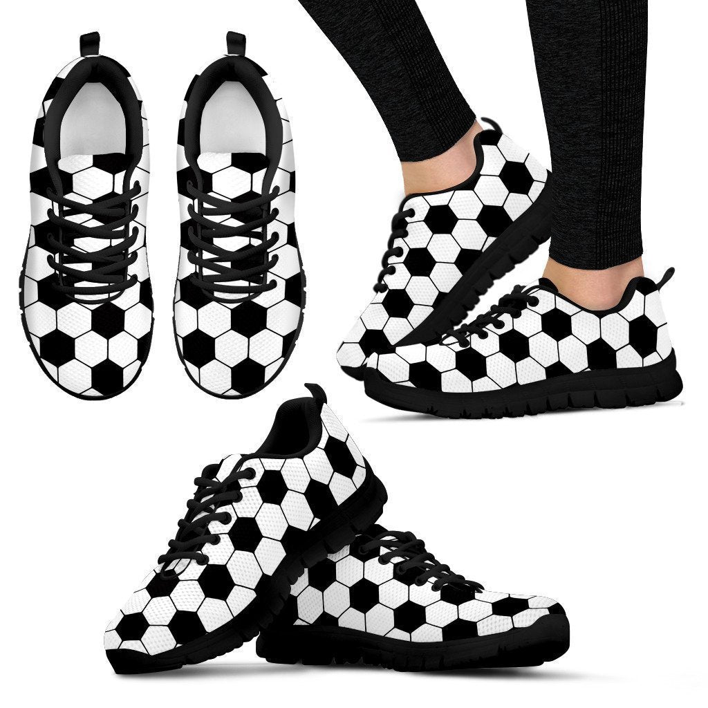 Soccer socks-Shoes-6teenth Outlet-Women's Sneakers - Black - Soccer socks-US5 (EU35)-Vibe Cosy™
