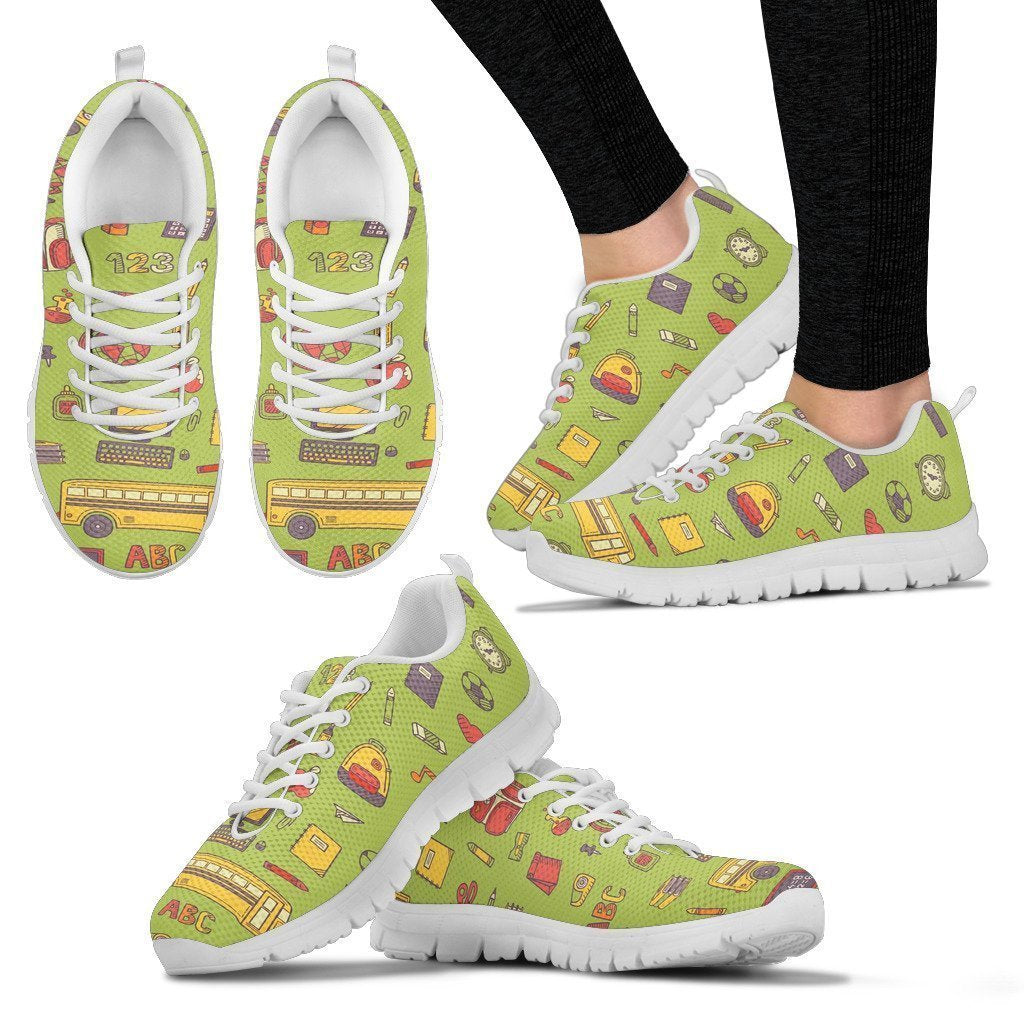 Back 2 School Green Sneaker-6teenth World™-Women's Sneakers-US5 (EU35)-Vibe Cosy™