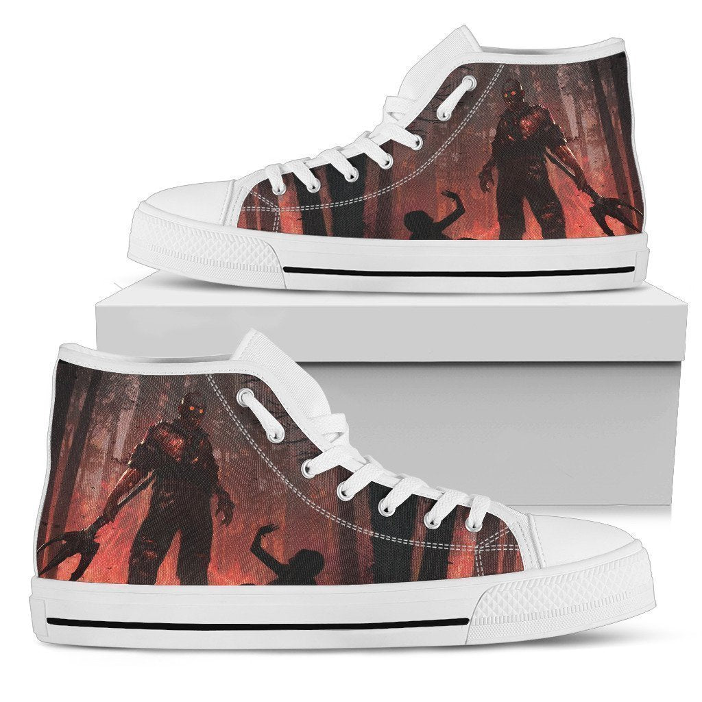 Friday The 13th-Shoes-6teenth Outlet-Mens High Top - White - Friday the 13th-US5 (EU38)-Vibe Cosy™