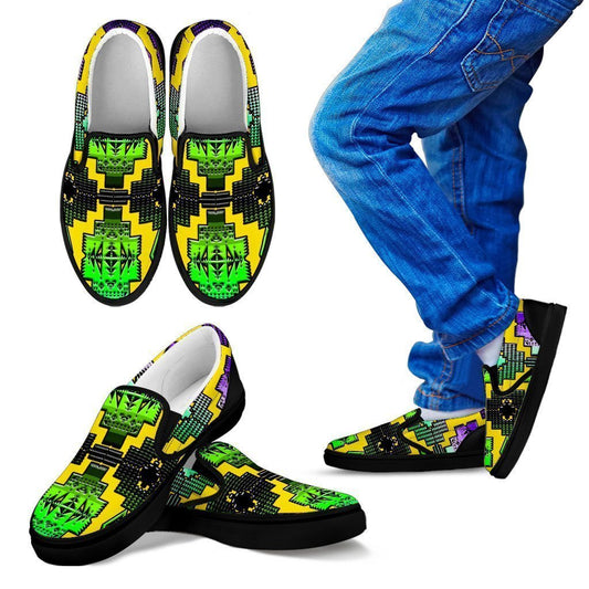 Bird Clan Kid's Slip Ons-6teenth World™-Kid's Slip Ons-11 CHILD (EU28)-Vibe Cosy™