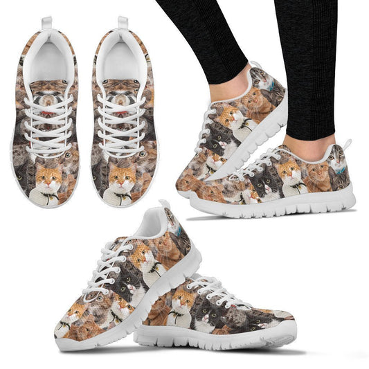 Cute Cat Ladies Sneakers-6teenth World™-Women's Sneakers-US5 (EU35)-Vibe Cosy™