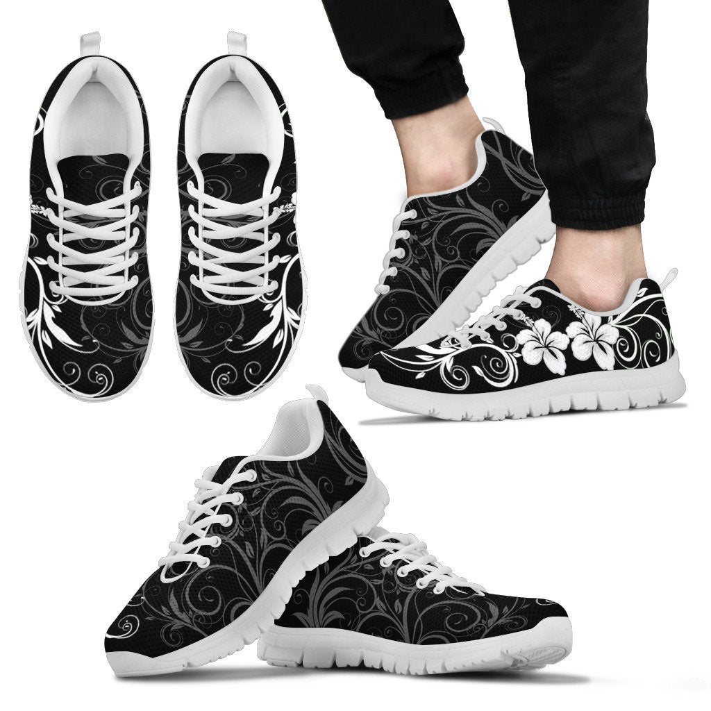 Hibiscus Sneakers - AH-SNEAKERS-Alohawaii-Men's Sneakers-US5 (EU38)-White-Vibe Cosy™