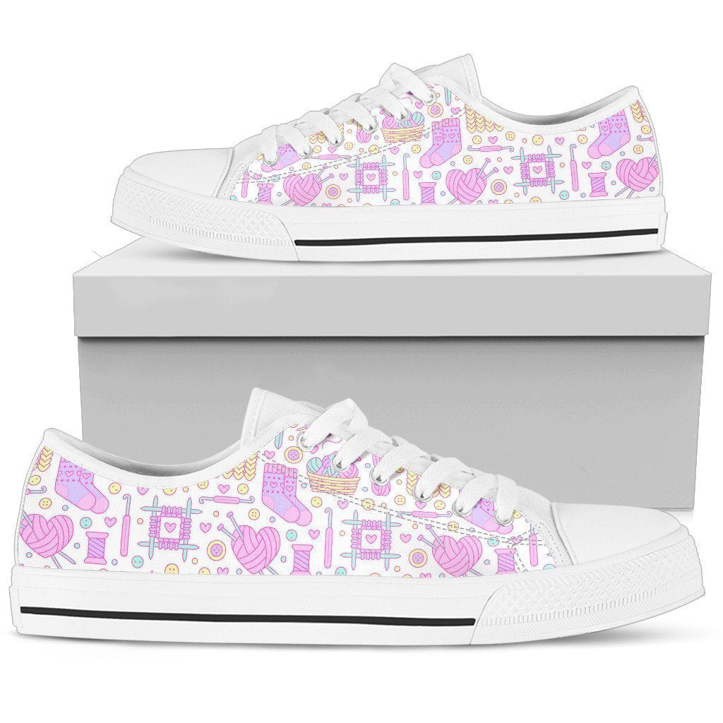 Crocheting Women's Low Top Shoe-6teenth World™-Women's Low Top Shoe-US5.5 (EU36)-Vibe Cosy™