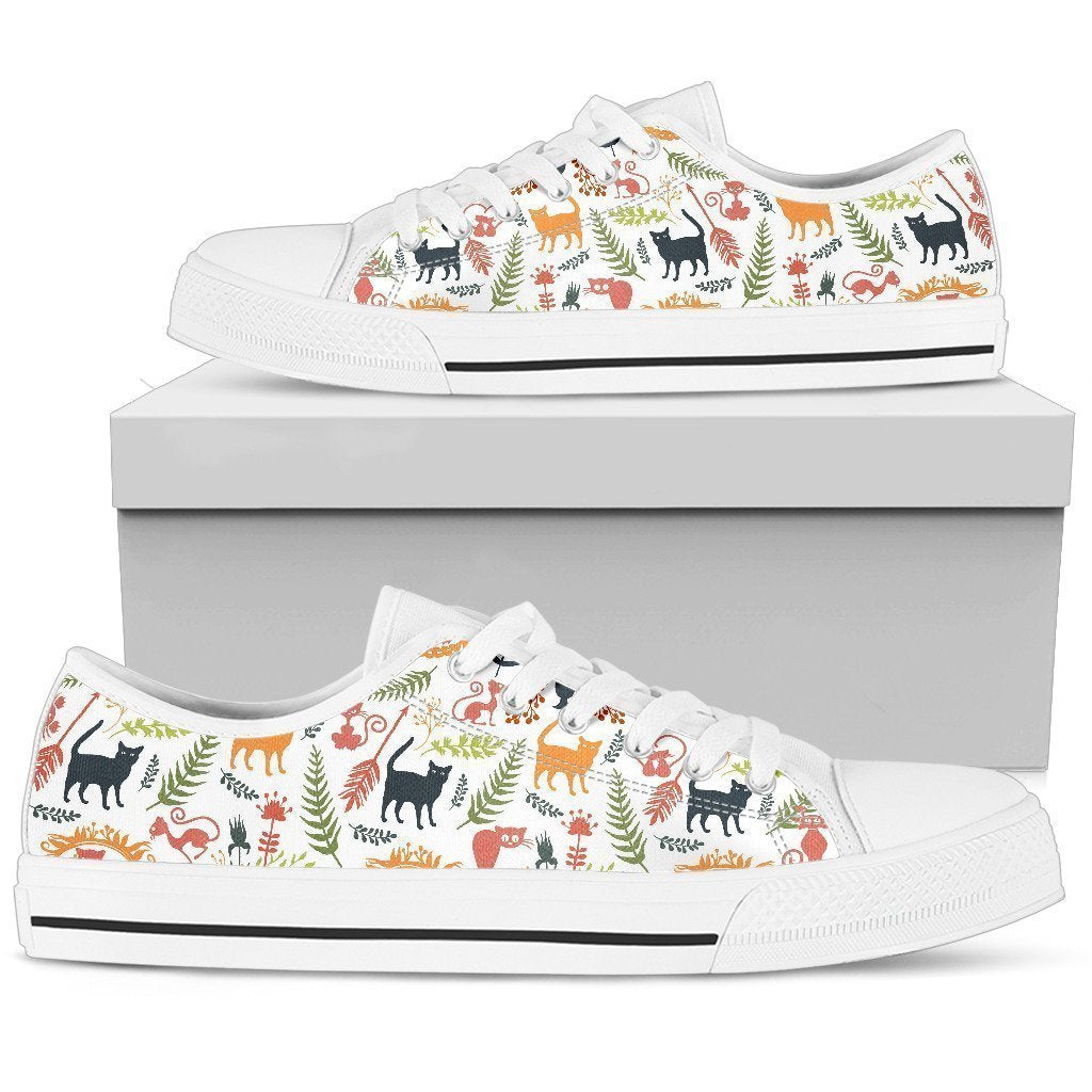Cat Women's Low Top Shoe-6teenth World™-Women's Low Top Shoe-US5.5 (EU36)-Vibe Cosy™