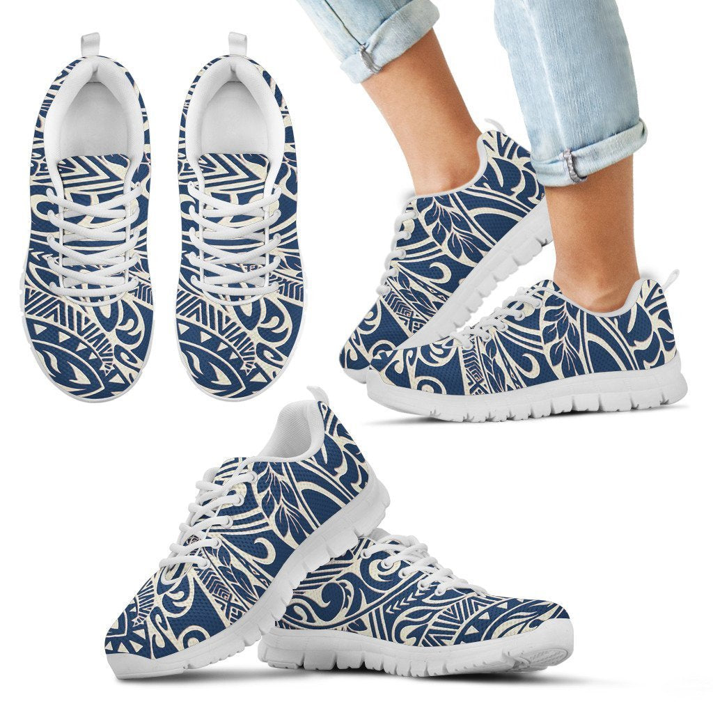 Poly Tribal Sneakers 06 - AH - J9-SNEAKERS-Alohawaii-Kid's Sneakers-11 CHILD (EU28)-White-Vibe Cosy™