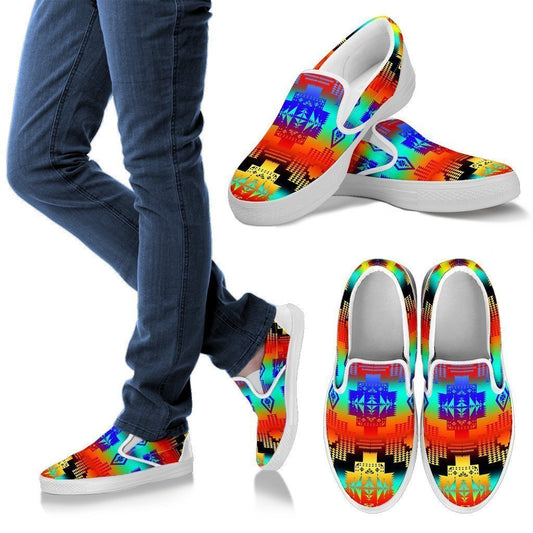 Spring Stampede Men's Slip Ons-6teenth World™-Kid's Sneakers-US8 (EU40)-Vibe Cosy™